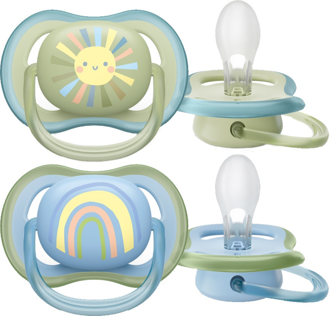 Пустушка ортодонтична Philips AVENT Ultra Air 0-6м 2 шт SCF085/58 (8720689017510) - зображення 2