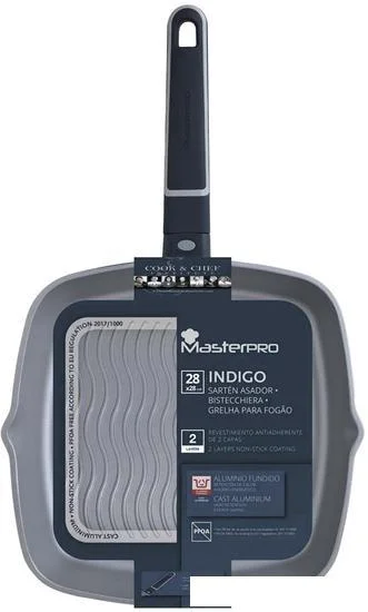 Сковорода гриль MasterPro Indigo, 28х28 см (BGMP-7976) - изображение 5