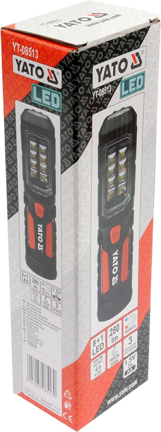 Лампа для майстерні Yato 2 в 1 Led з магнітом YT-08513 (590608 3085130) - зображення 6