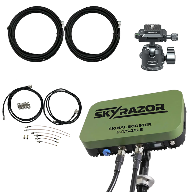 Комплект антенна - усилитель сигнала Skyrazor «Varta» 2.4G/5.2G/5.8G + пигтейлы + кабель 20 метров + кронштейн - Фото 2 Комплект антенна - усилитель сигнала Skyrazor «Varta» 2.4G/5.2G/5.8G + пигтейлы + кабель 20 метров + кронштейн - изображение 2
