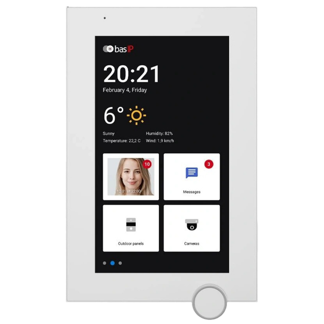 Видеодомофон с сенсорным дисплеем Bas-IP AZ-07LF Android 10, 7" LCD, Wi-Fi, PoE Белый - Фото 2 Видеодомофон с сенсорным дисплеем Bas-IP AZ-07LF Android 10, 7" LCD, Wi-Fi, PoE Белый - изображение 2