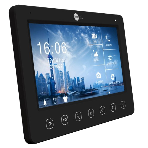 Видеодомофон NeoLight KAPPA+ HD, 7” цветной LCD монитор, сенсорное управление Black - Фото 2 Видеодомофон NeoLight KAPPA+ HD, 7” цветной LCD монитор, сенсорное управление Black - изображение 2
