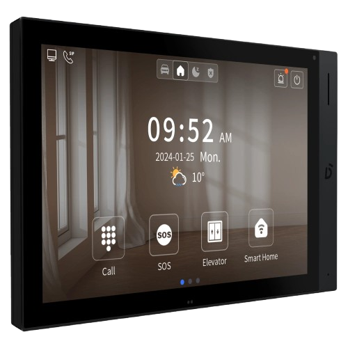 Видеодомофон с сенсорным дисплеем Dnake H618A, 10.1" TFT 1280 × 800, WiFi Black - Фото 3 Видеодомофон с сенсорным дисплеем Dnake H618A, 10.1" TFT 1280 × 800, WiFi Black - изображение 3