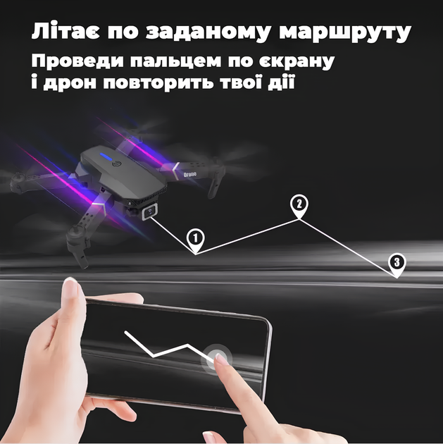 Радиоуправляемый квадрокоптер с камерой для обучения Черный - изображение 4