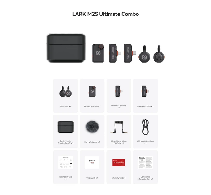 Радіосистема Hollyland Lark M2S Ultimate Combo – фото, відгуки