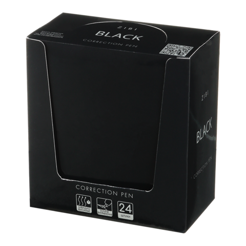 Коректор-ручка ZiBi 2903 5мл з метал.кінчиком, Black /ZB.2903/ - Фото 2 Коректор-ручка ZiBi 2903 5мл з метал.кінчиком, Black /ZB.2903/ - зображення 2