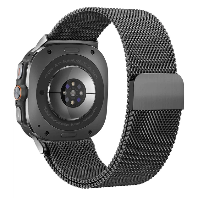 Ремінець broband Milastrap для Samsung Galaxy Watch Ultra (2025) - чорний (металевий) - Фото 2 Ремінець broband Milastrap для Samsung Galaxy Watch Ultra (2025) - чорний (металевий) - зображення 2
