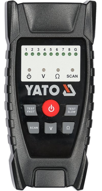 Lokalizator kabli i tester przewodów sieciowych RJ11 RJ45 Yato odporny na zakłócenia YT-73137 (5906083093876) - obraz 3