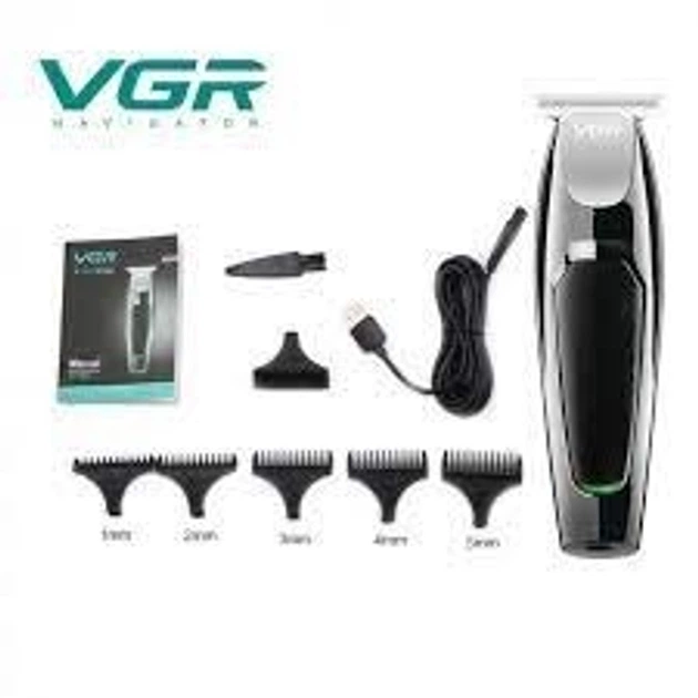 Машинка тример для стрижки волосся бороди бодігpуммер MicroUSB VGR V-030 Professional - изображение 8