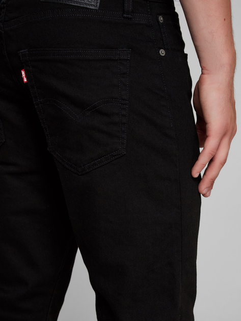 Джинси Slim fit чоловічі Levi's 512 Slim Taper 28833-0013 40-32 Чорні (5401105669133) - зображення 4
