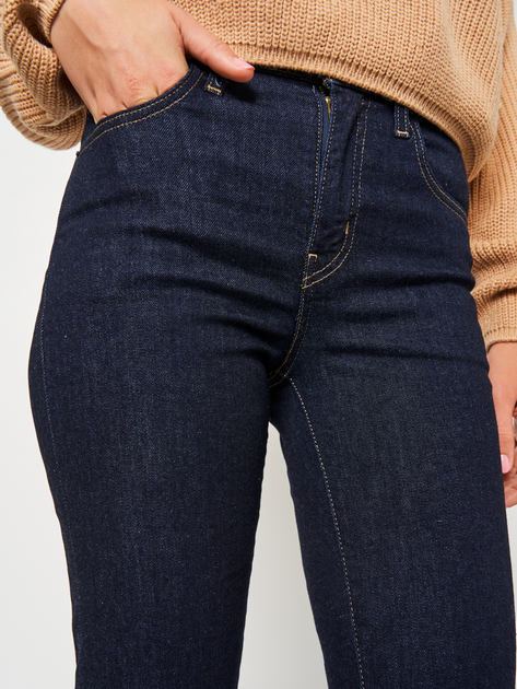 Jeansy slim fit damskie z wysokim stanem Levi's 18883-0227 25-30 Granatowe - obraz 4