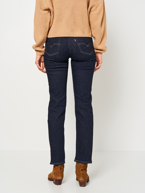 Jeansy slim fit damskie z wysokim stanem Levi's 18883-0227 30-32 Granatowe - obraz 2