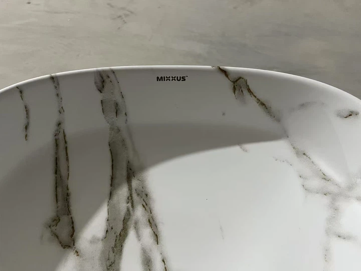 Раковина накладна Mixxus Premium DIVERSE-0104 MARBLE 370х370х135mm (MP6537) - изображение 2