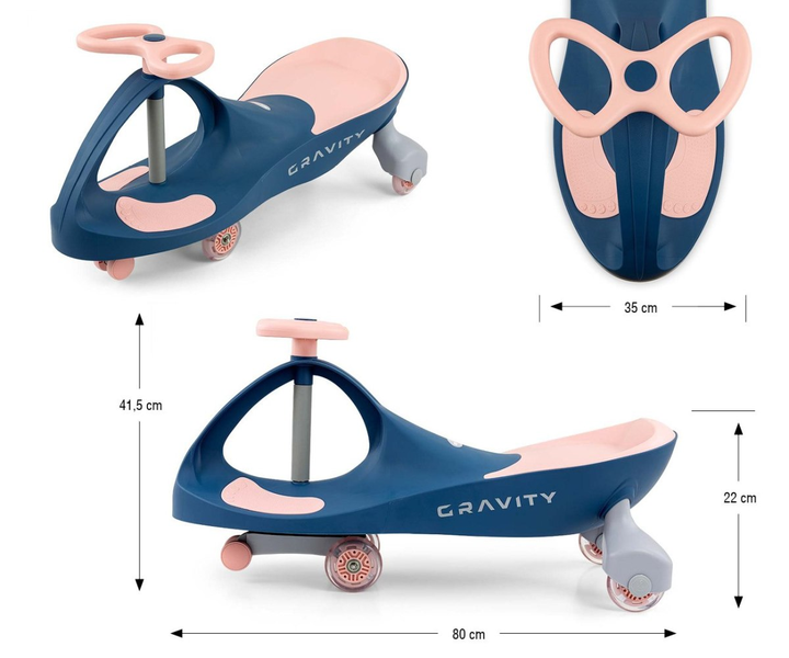 Jeździk Milly Mally Gravity Navy Pink (5901761129915) - obraz 11