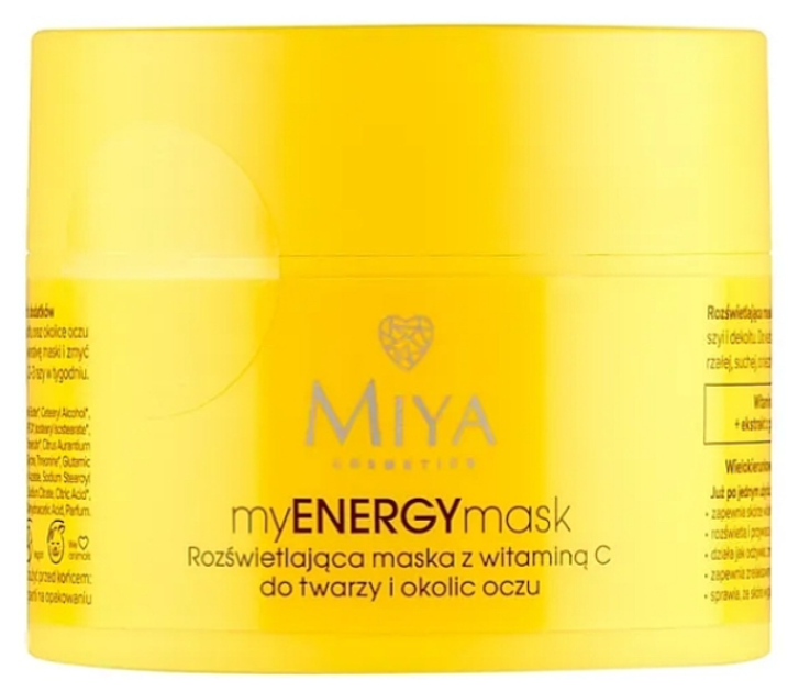 Maseczka Miya Cosmetics myENERGYmask rozjaśniająco-odżywcza z witaminą C 50 ml (5904804151393) - obraz 1