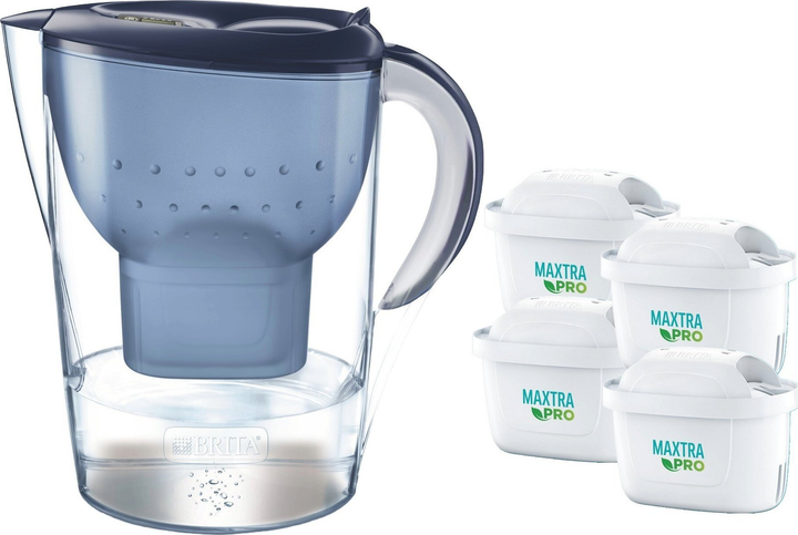 Dzbanek filtrujący Brita Marella XL + 4 wkłady Maxtra Pure Peformance Pro (1056038) - obraz 1