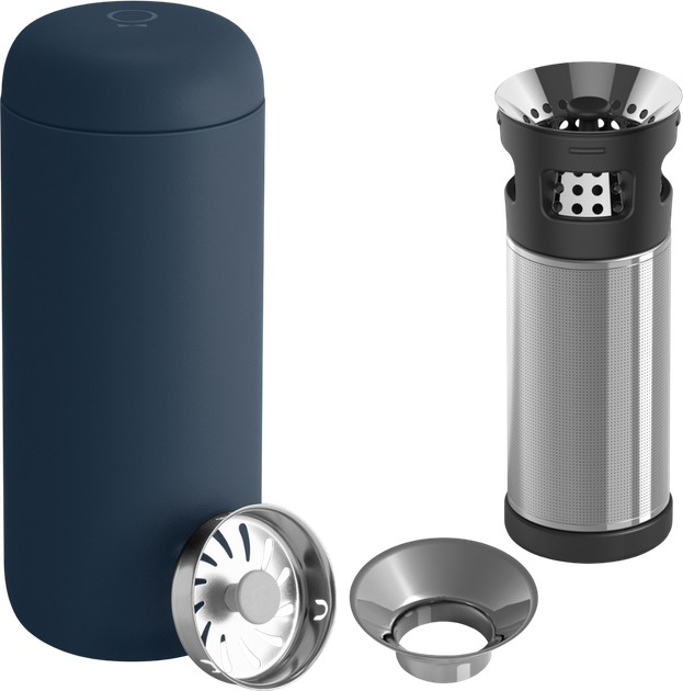 Zestaw Fellow Carter Infuser Kubek termiczny Granatowy 473 ml + Zaparzacz (840228807483) - obraz 1