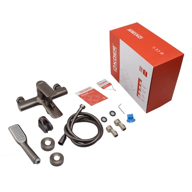 Смеситель для ванны с коротким изливом Koer KB-40028-07 (KR5308) - изображение 5
