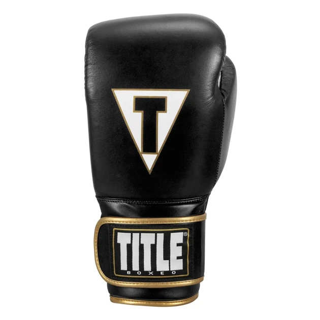 Боксерские перчатки TITLE Boxeo Mexican Quatro 12 oz кожаные черные белые профессиональные для мешка бокса кикбоксинга MMA тренировок - изображение 3