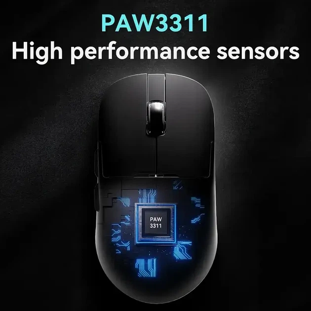 Ajazz AJ159P MC White: Бездротова ігрова мишка з 12000 DPI, RGB підсвіткою та магнітною зарядною станцією - зображення 7