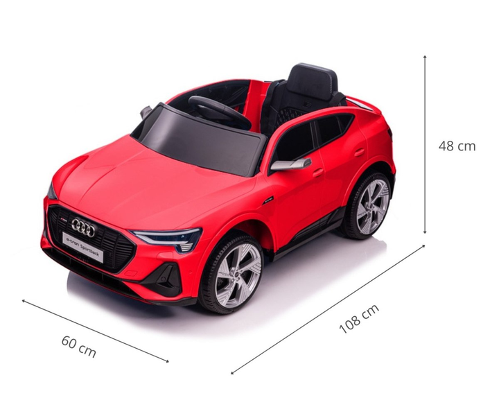 Автомобіль на акумуляторі Milly Mally Audi E-Tron Sportback 4x4 Чевоний (5907090700016) - зображення 14