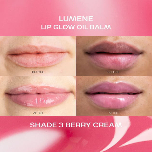 Бальзам для губ Lumene Lip Glow з олійкою 3 Berry Cream 10 мл (6412600863734) - зображення 4