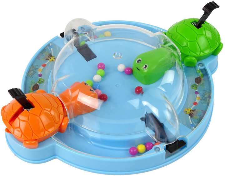 Настільна гра Lean Toys Голодні черепахи з запуском кульок (5905323212961) - зображення 3