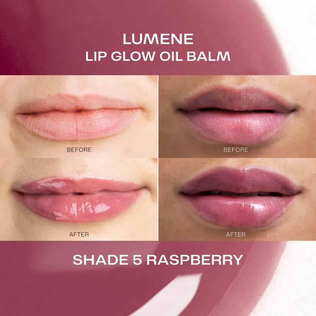 Balsam do ust Lumene Lip Glow z olejkiem 5 Raspberry 10 ml (6412600863758) - obraz 4