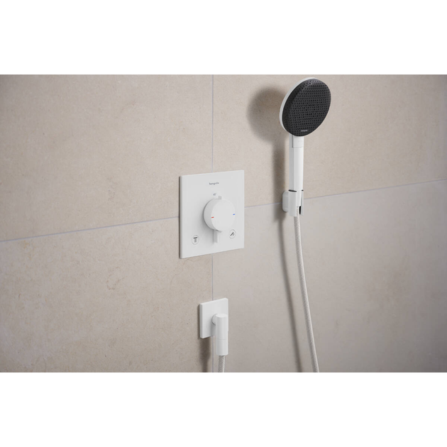 Смеситель скрытого монтажа HANSGROHE ECOSTAT COMFORT 33711700, білий матовий - изображение 3
