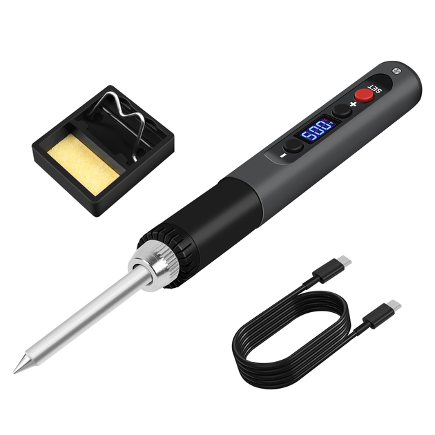 Портативный паяльник DLT-149 65 Вт 9-20В 180-450°C Type-C USB паяльник паяльная станция - изображение 8