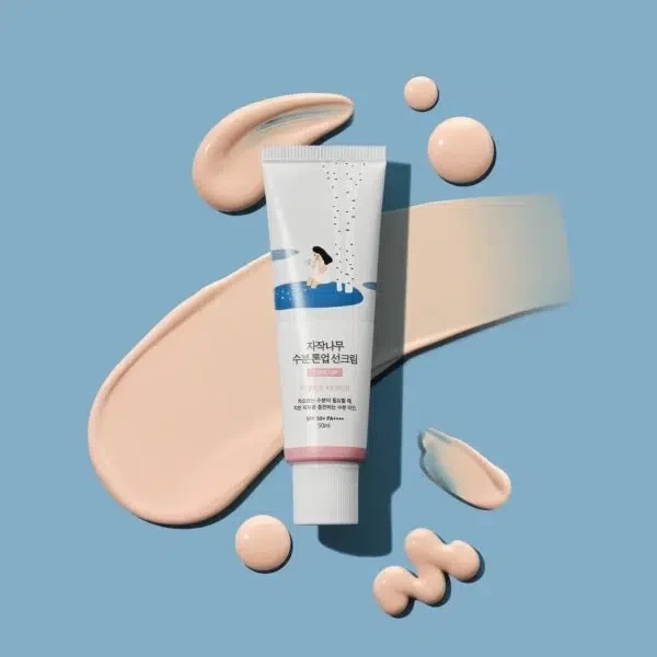 Birch Juice Moisturizing Tone Up Sunscreen Тонувальний сонцезахисний крем з березовим соком Round lab 50ml - изображение 2