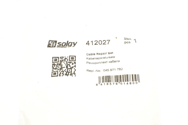 Ремкомплект кабеля свічки розжарювання Skoda Fabia/VW Polo 1.4 TDI 99-10 - 412027 SOLGY - зображення 2