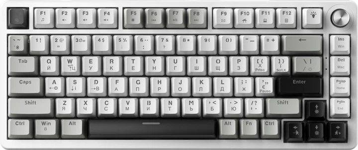 ケイ CROWN VICTORY 15p Клавиатура GamePro Genesis Silverlight MK126 YH Switches Grey