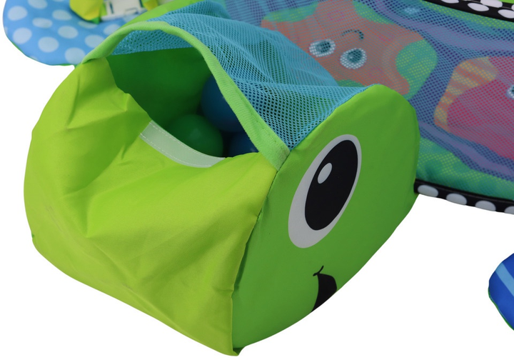 Килимок-лежанка для немовляти Lean Toys 3 в 1 Черепаха з басейном і кульками 17670 (5905991005209) - зображення 5