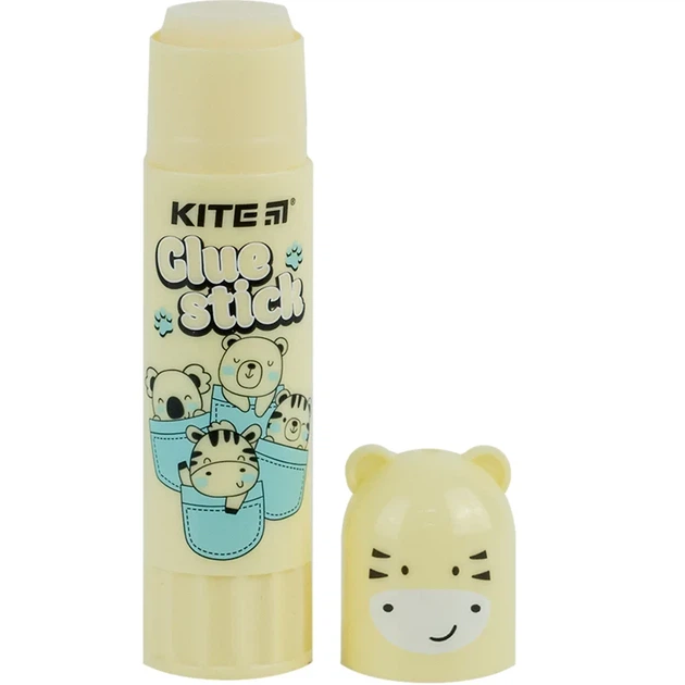 Клей-олівець PVP Kite Colorful, з фігурним ковпачком, 15 г K24-1131 - зображення 2