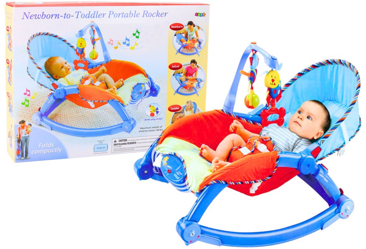 Набір для малюка Lean Toys Гойдалка-лежак + Дуга з тваринками 2201 (5905884456941) - зображення 2