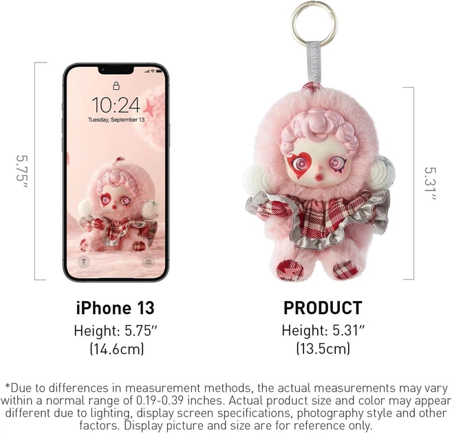 Игрушка-сюрприз Плюшевый брелок POP MART SKULLPANDA Winter