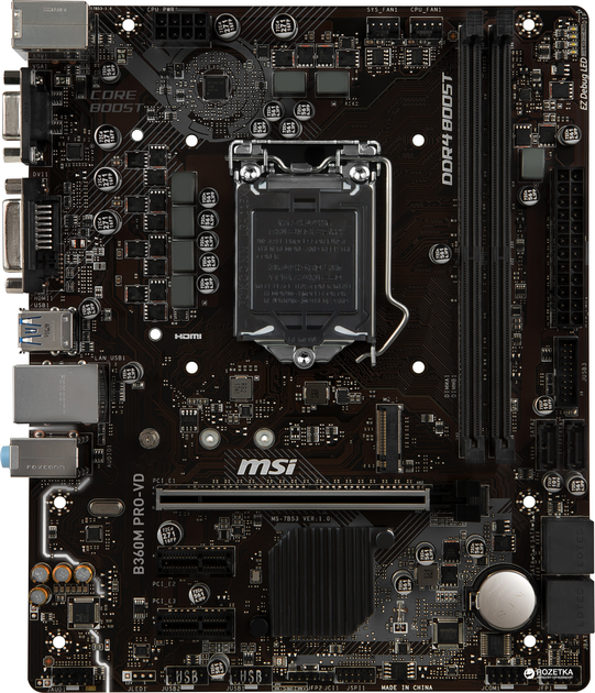 Материнская плата MSI B360M Pro-VD (s1151, Intel B360, PCI-Ex16) – фото ...
