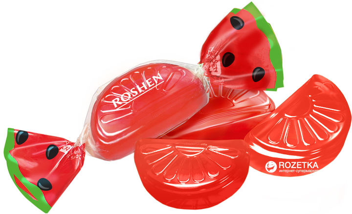 Карамель леденцовая Roshen Арбузные дольки 1 кг (4823077621918 ...