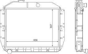 Радіатор ЗІЛ-130, -131 CU-WIND S.I.L.A. 3-х рядний мідний (кат