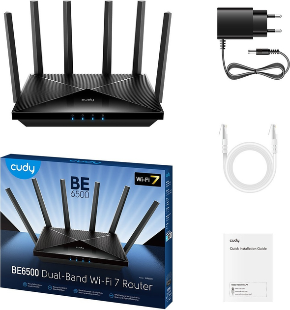 Маршрутизатор Cudy WR6500 Black (6971690794453) - зображення 3