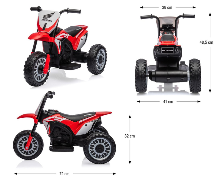 Pojazd na akumulator Milly Mally Motocykl HONDA CRF 450R Red (5901761128581) - obraz 15