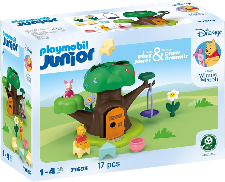 Набір іграшок Playmobil Junior Disney Будиночок на дереві Вінні-Пуха та П’ятачка (71693) (4008789716934) - зображення 1