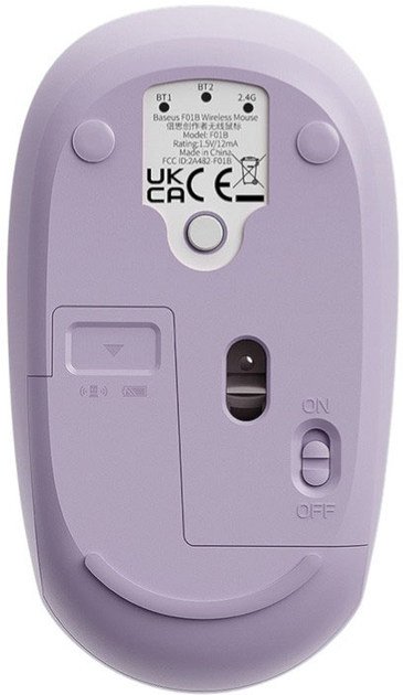 Mysz Baseus F01B Wireless Nebula Purple (6932172632861) - obraz 7