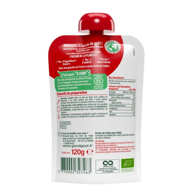 Пюре фруктове Good Gout BIO Слива для дітей від 4 місяців, 120 г - Фото 2 Пюре фруктове Good Gout BIO Слива для дітей від 4 місяців, 120 г - зображення 2