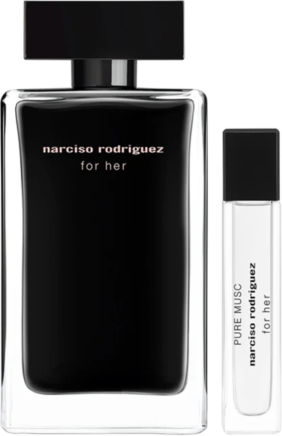 Zestaw damski Narciso Rodriguez For Her Woda toaletowa For Her 100 ml + Woda perfumowana For Her Pure Musc 10 ml (3423222121747) - obraz 2