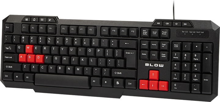 Клавіатура дротова Blow KP-105 USB Black (84-203#) - зображення 1