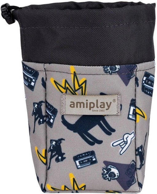 Torebka na przysmaki Amiplay Amik Dirty Dog Szara (5907563310070) - obraz 1