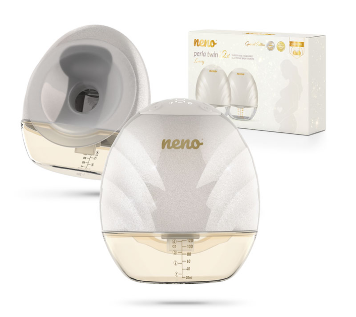 Laktator elektroniczny Neno Perla Twin handsfree trójfazowy bezprzewodowy (NEN-MAM-LK0160) 2 szt x 120 ml (5902479675572) - obraz 2
