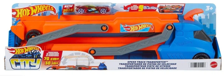 Вантажівка Hot Wheels Блискавичний автотранспортер (HYT83) - зображення 7